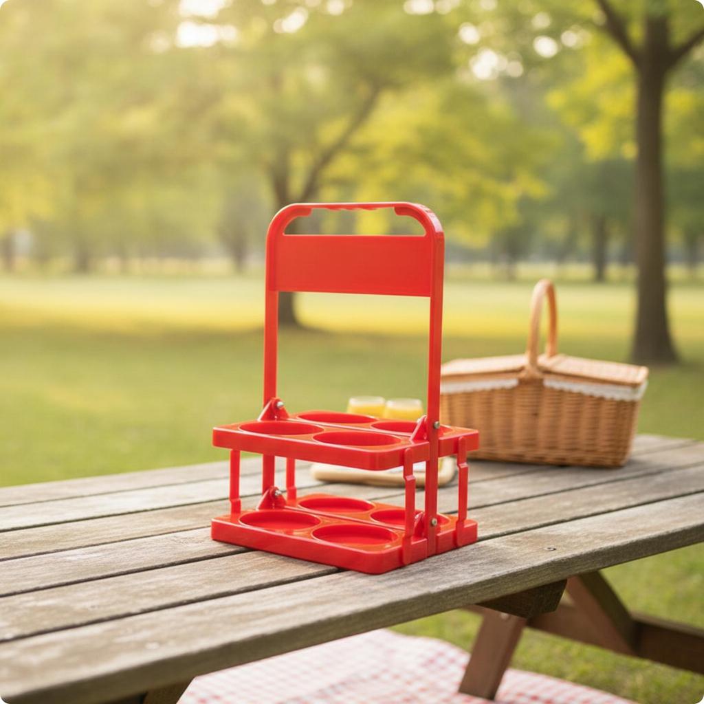 Compact Beer Carrier Rack Lightweight Bottle Convenient Holder