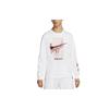 Nike Футболка с круглым вырезом и принтом логотипа Alphabet, мужская, белая DR8075-100