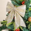 1/2SET Рождественские Ленты Банты Большой Полиэстер Бантик Рождественская Елка Верхнее Украшение Рождественская Вечеринка Домашний Декор 2024 Новый Год