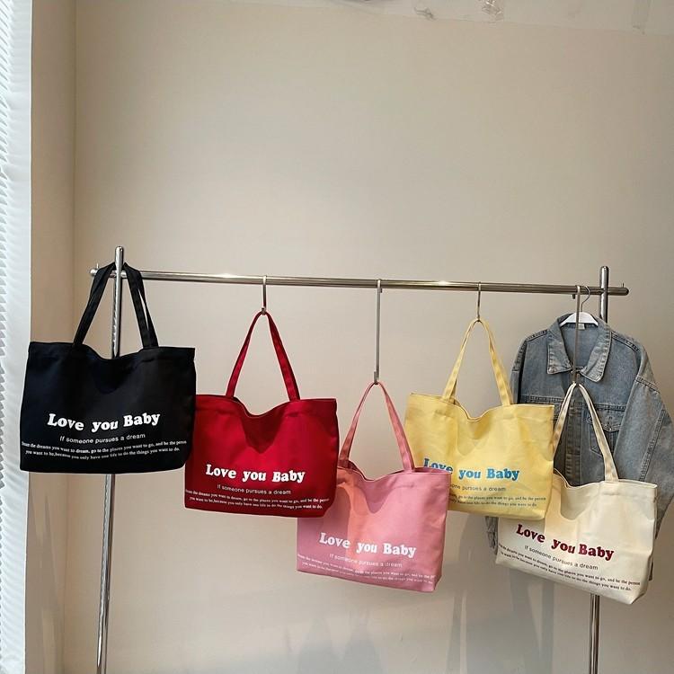 Летняя новая холщовая сумка на плечо с принтом и однотонная женская литературная портативная повседневная сумка для покупок большой вместимости