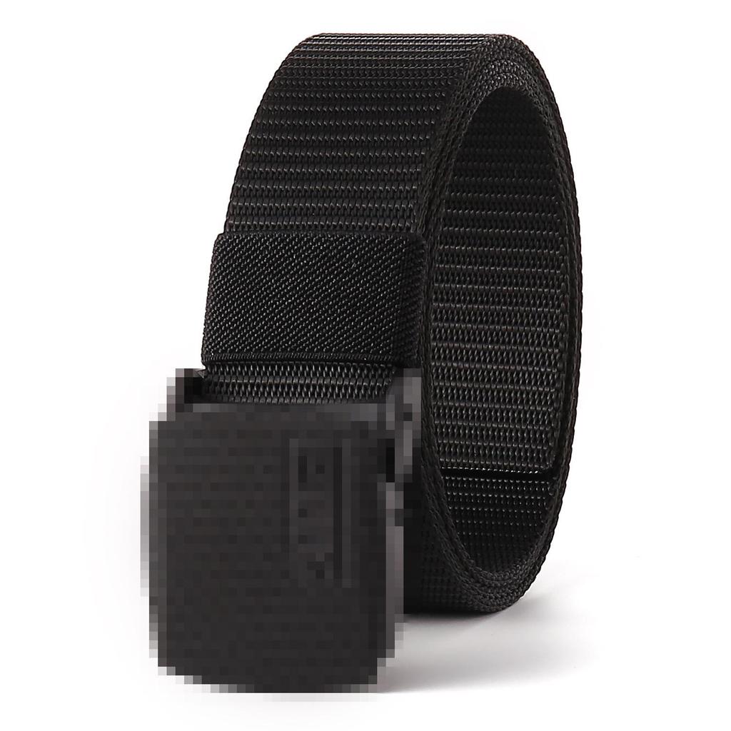 New Unisex Canvas Tactical Belt - No Metal Buckle, Woven Design, Ideal for Military Training.