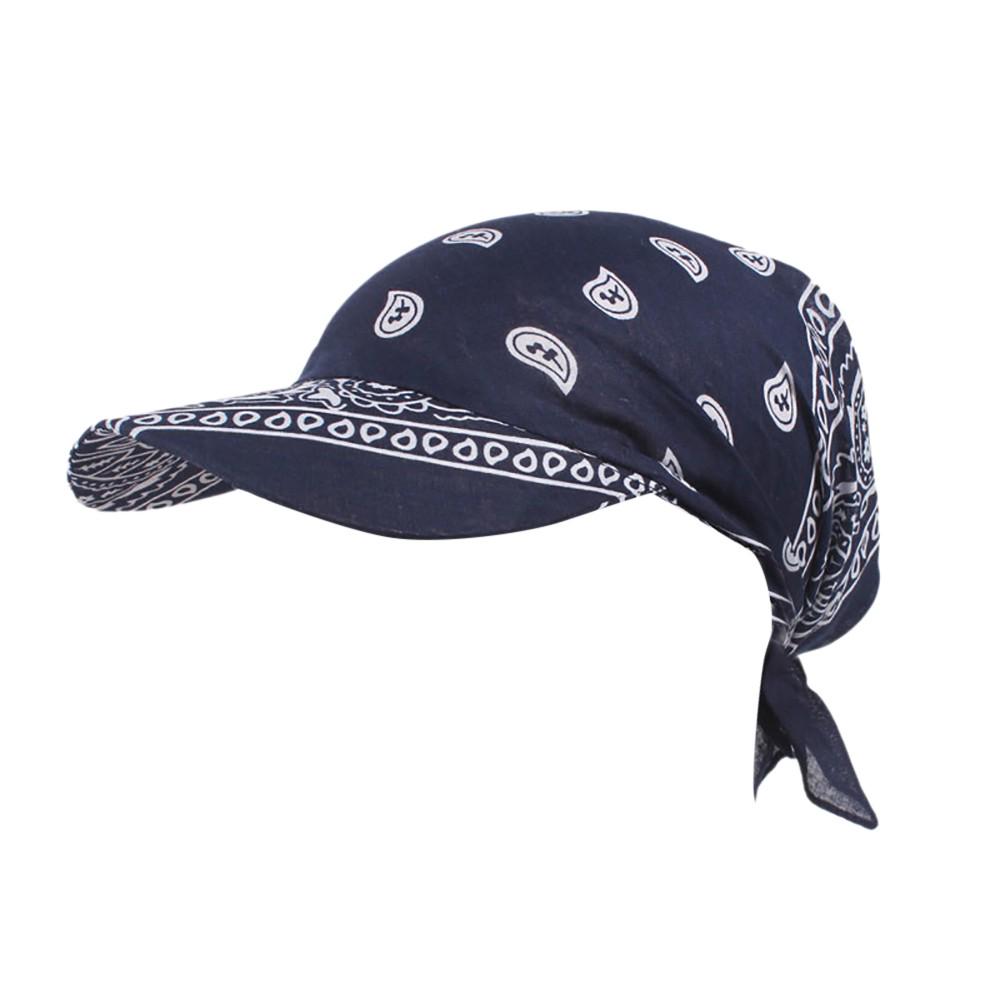 Women India Muslim Retro Floral Cotton Towel Cap Turban Baseball Hat Wrap