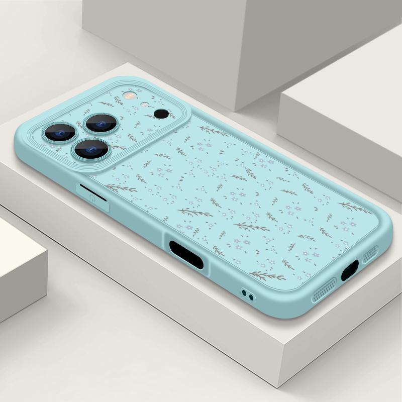 Противоударный мягкий силиконовый чехол из ТПУ Funda для iPhone 17 Air 16e 16 15 14 Pro Max 13 17 Pro Max 17 Pro 17 Чехол с рисунком мелких цветов
