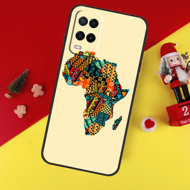 Africa Map Geography Case For Oppo A78 A98 A18 A38 A58 A5 A6 Pro A54 A74 A94 A17 A57 A80 A60 A40 A96 A76 A16 A15