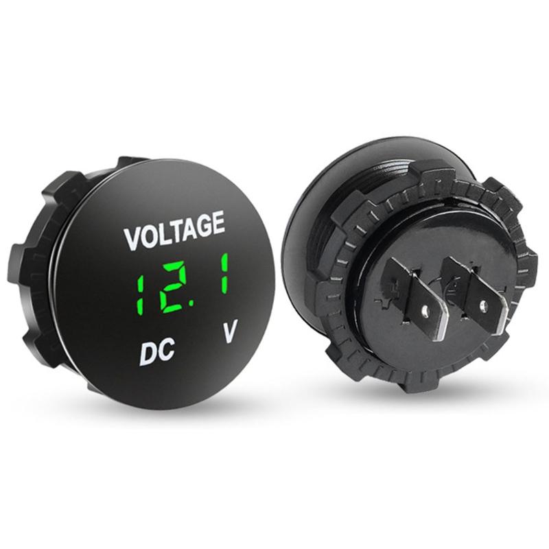 Цифровой вольтметр для светодиодной панели DC 12V-24V для квадроцикла, мотоцикла