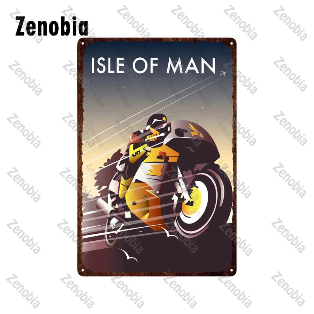 Motorcycles Metal Signs Tin Sign Ace Cafe London Road Race Wall Stickers Isle of Man TT Garage Bar Pub Home Wall Decoration