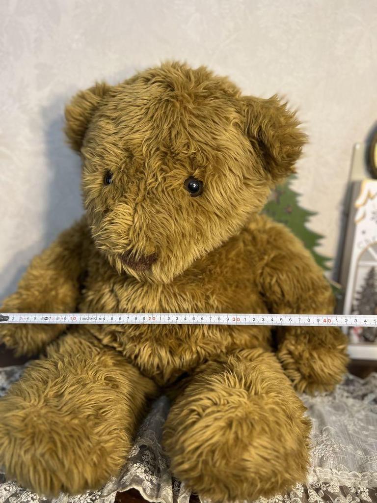 [Б/У] Большой коричневый плюшевый мишка, плюшевая игрушка от Sanei, рождественский подарок