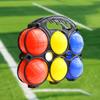 6Pcs Petanque Balls Set with Carry Basket Accessories Boules Games Water Filled Toys for Outdoor