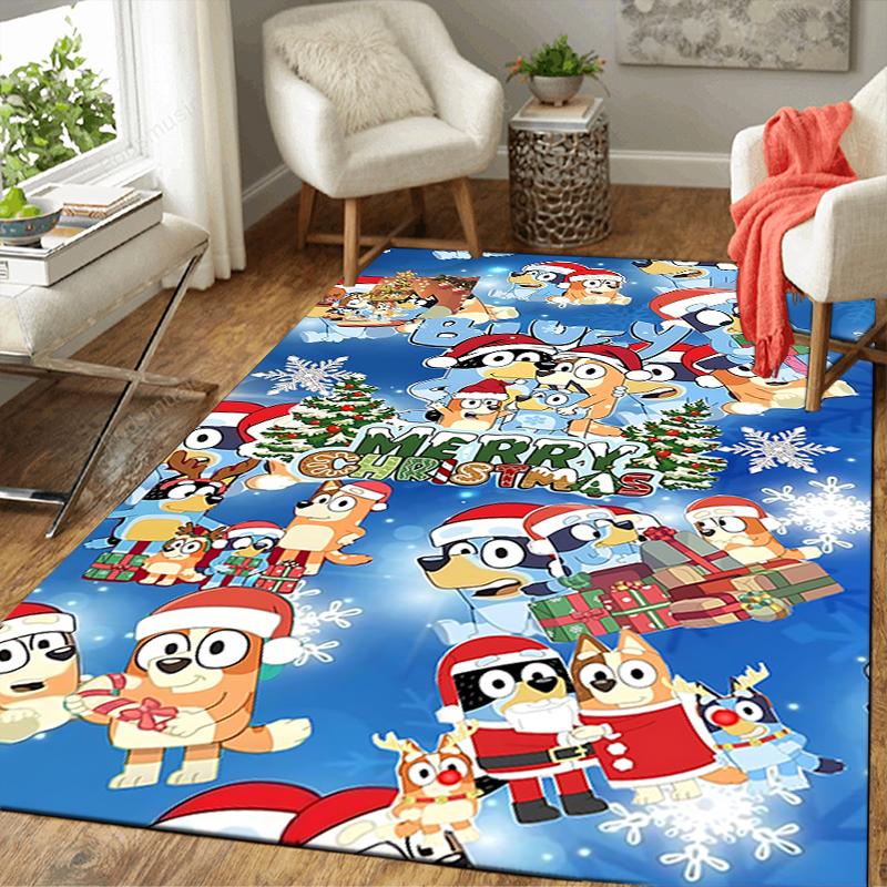 1Pc Penguin Christmas Celebration Rug Office Carpet Indoor Outdoor Doormat Nonslip Soft Living Room Christmas Halloween Gift D92286