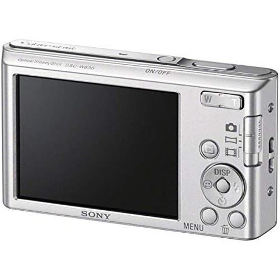 Цифровая камера Sony DSCW830, 20,1 МП, ЖК-экран 2,7 дюйма (Серебряный)