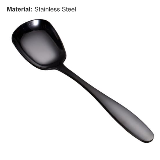 Сервировочная ложка Полированное зеркало Свадебные столовые приборы Сверхмощная большая сервировочная ложка для шведского стола Усовершенствованная многофункциональная экологически чистая