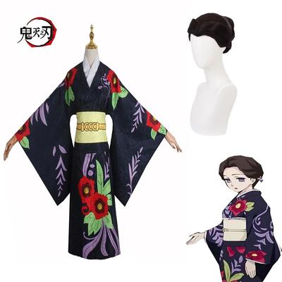 Аниме комиксов Demon Slayer Kimetsu no Yaiba Косплей Костюм Тамайо Кимоно Костюмы для косплея