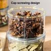 Sealed Spice Jar Airtight Seasoning Storage Organizer Round Stackable Clear Spice Bottle with Handle for Kitchen Counter Pantry