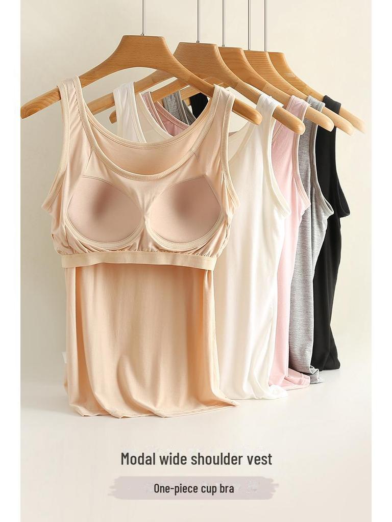 Модальная подкладка большого размера для женщин, облегающий крой, однотонный, универсальный цельный, круглый вырез