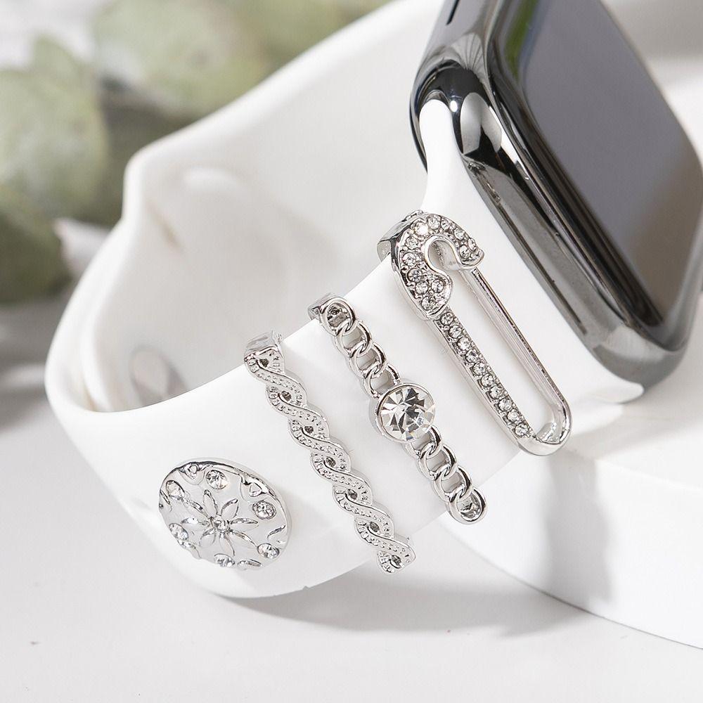 Metal Decorative Ring Diamond Wristbelt Charms New Watch Band Ornament Strap Accessories