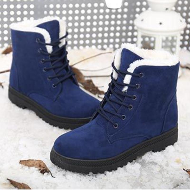 2023 Fashion Boots Winter Boots Snow Boots Women's Large Size Warm Boots Women's Cotton Shoes