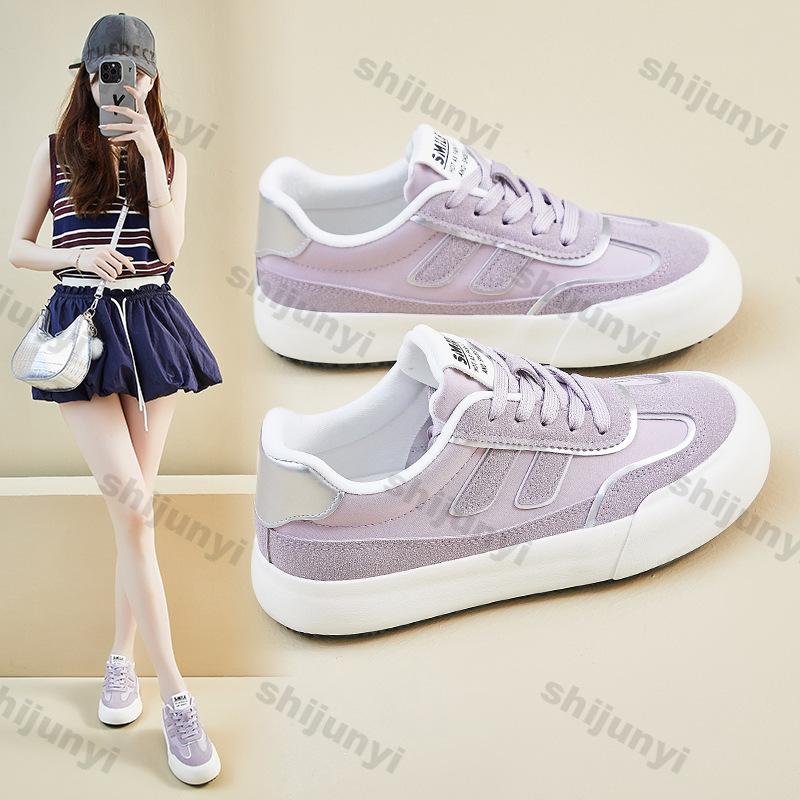 Fashion Women Shoes 2025 Spring Autumn New Breathable Non Slip Platform Sneakers Fashion Comfortable Height Increase Lace-up Casual Shoe