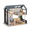 DIY Miniature Dollhouse Kits Craft Wooden Dollhouse Model Kits