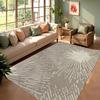 Modern Sunburst Pattern Carpet Mat Rug Navy Blue Cream Abstract Design Non-slip Home Decoration for Living Room Indoor Floor Mat