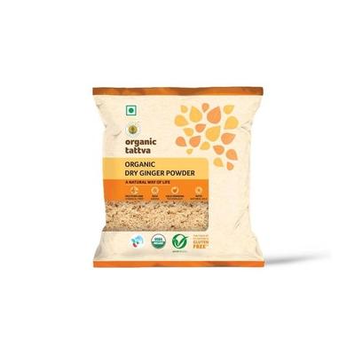 Organic Tattva, органический сухой имбирный порошок, 50 грамм | 100% веганский, без глютена и сертифицированный органический продукт