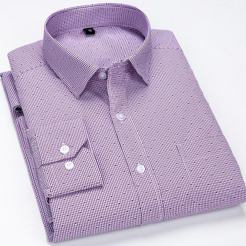 Мужская повседневная рубашка стандартной посадки с длинным рукавом и передним карманом для деловой офисной работы, полосатая мужская рубашка
