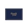 Открытки с благодарностью Записки Темно-синие и золотые Пустые открытки для заметок с конвертами