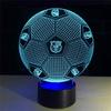 3d Led Night Light Football Desk Lamp Illuminating Lights 7 Color Gift Remote