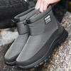 Fashion Men Snow Boots Comfortable Waterproof Elastic Band Shoes Couple Soft Fur Platform Boots Women Plush Warm Wedges Shoes 2025