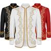 On The Chest Fashion Party Gold Glitter Men's European Gold Inlaid Gift Dress Breathable Opera Stage Costume