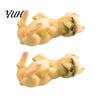 Realistic PVC Animal Models Sleeping French Bulldog Figurine, Mini Puppy Statue, Cute Lying Down Pet Car Dashboard Decorations Model for Decor,