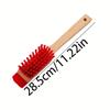 Multifunctional heavy-duty scrubber - Wooden scrubber, with bristles for cleaning, suitable for cleaning lawn mowers as well.
