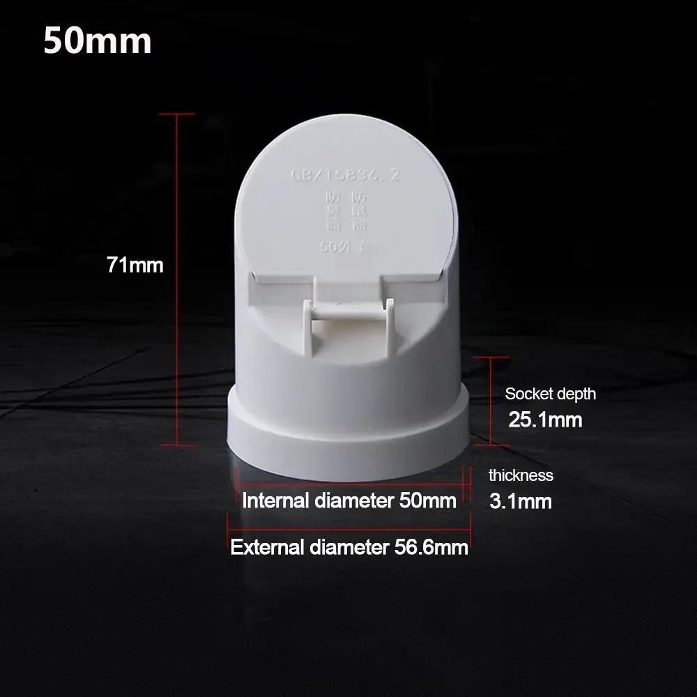 50-160 мм Дренажная труба Напольные трапы Белая ПВХ труба Клапан Легко установить Против запаха Против крыс Наружный Балкон Ванная комната Аксессуар