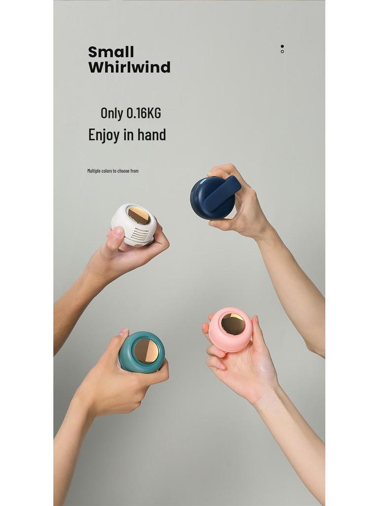 Портативный USB Мини-вентилятор с клипсой для воротника или пояса – Маленький вихрь MF019