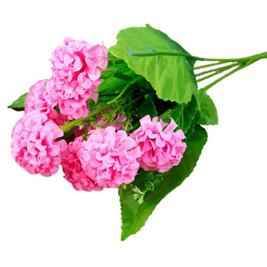 9 головок искусственных гортензий букет вечерние дома свадьба поддельные свадебные шелковые цветы