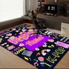1PC Custom Name K-Pop Music Love Theme Floor Mat Ideal for Living Room, Game Rooms, Office, Bedroom,Floor Mat Playful Design