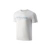 Li Ning Training Series Letter Print Crew Neck Casual Sports Short Sleeve T-Shirt Men Tops Standard-White ATSR027-2
