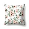 Полиэстеровая наволочка Декоративные цветы Домашнее растение Принт Наволочка Поясничная подушка Чехол на подушку для дивана