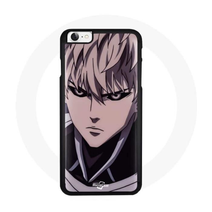 Coque Iphone 8 - Maniacase - Genos One Punch Man - Souple - Design Manga - Noir