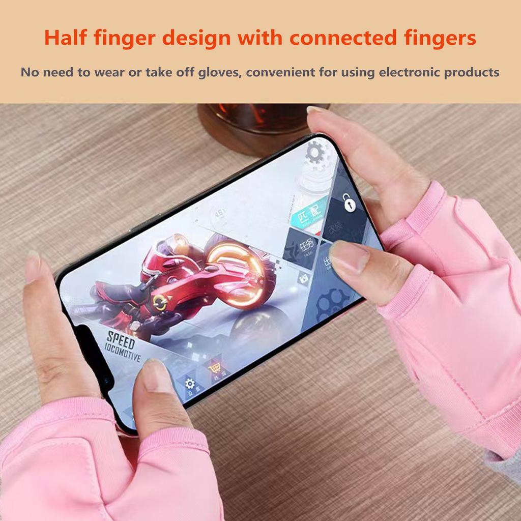 Рождественский подарокПерезаряжаемые термоперчатки без пальцев с 3 настройками нагрева