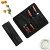 5 Piece Knife Bag Waterproof Knife Holder Black Oxford Cloth Portable Knife Organiser Knife Pouch\t Handbag