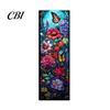 Rose Design Bookmark Stained Glass Flower Bookmark, Floral Acrylic Suncatcher Lightweight Plant Book Page Marker, Gifts for Bookish, Women Retro Style