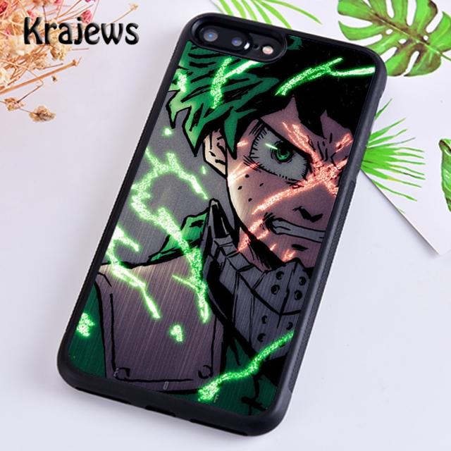 Чехол для телефона Krajews Boku no Hero Academia Midoriya Izuku для iPhone 14 5 6s 7 8 plus XR XS 11 12 13 pro max Galaxy S21 S22