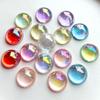 25pcs16mm Semi-circular AB Color Crystal Rhinestone DIY Jewelry Making Resin Flat Back Decoration Wedding Decoration Scrapbook