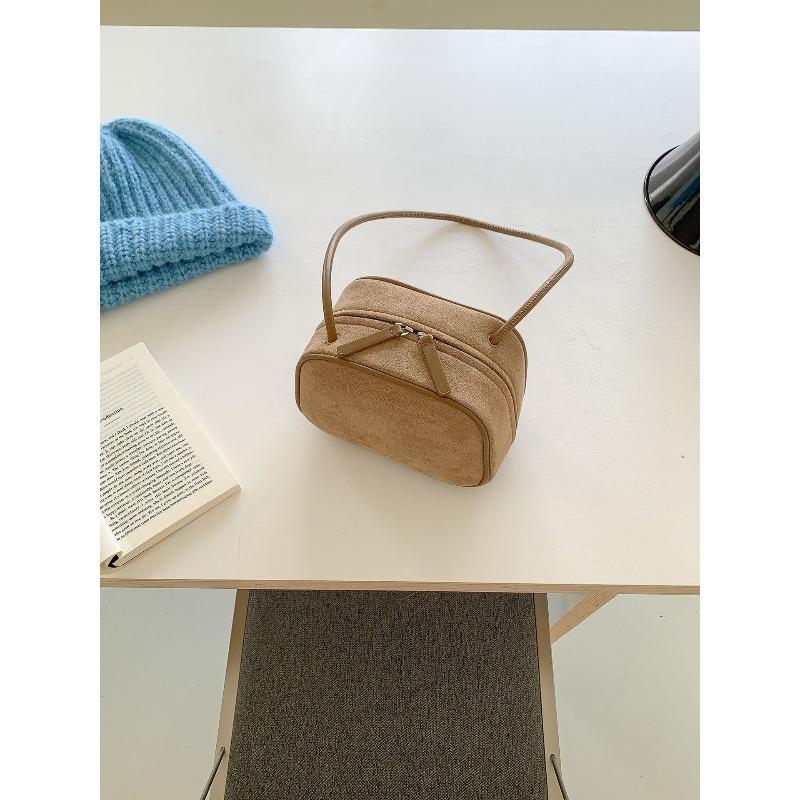 Осень и зима замшевая сумка-тофу блок нишевый дизайн маленькая квадратная сумка новая женская сумка через плечо