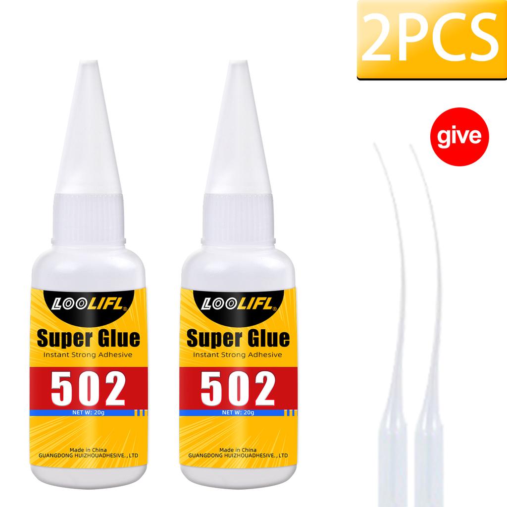 LOOIFL 502 Super Glue Quickdrying Strong Cyanoacrylate Glue is used for diy handicraft repair of metal,wood,leather and ceramics