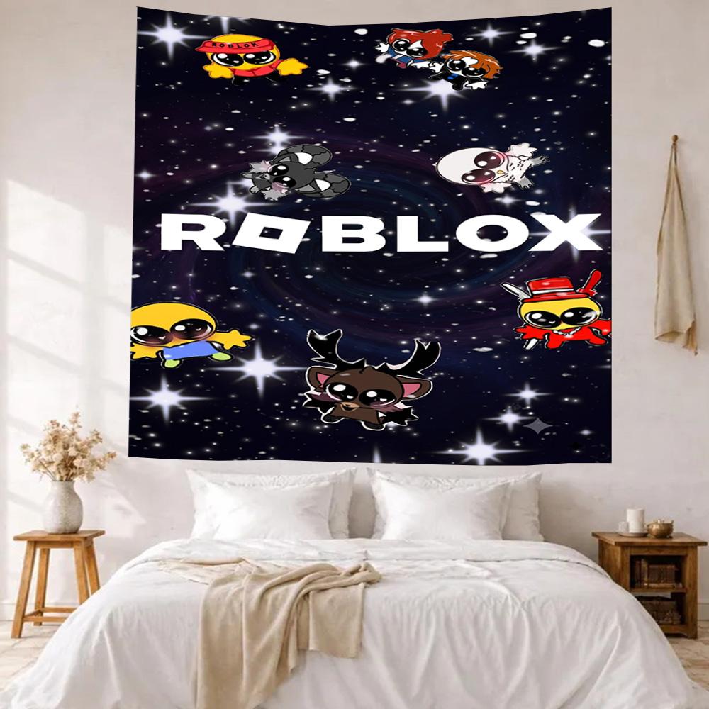 Roblox Wall Decor Tapestry Art For Pet Memorial Birthdaywedding Party Backdrop Family Gift