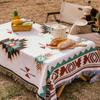 Native Ortega Mexican Camping Ethnic Outdoor 180cm x Rug, Pattern, Mat/Blanket (Red, 300cm)