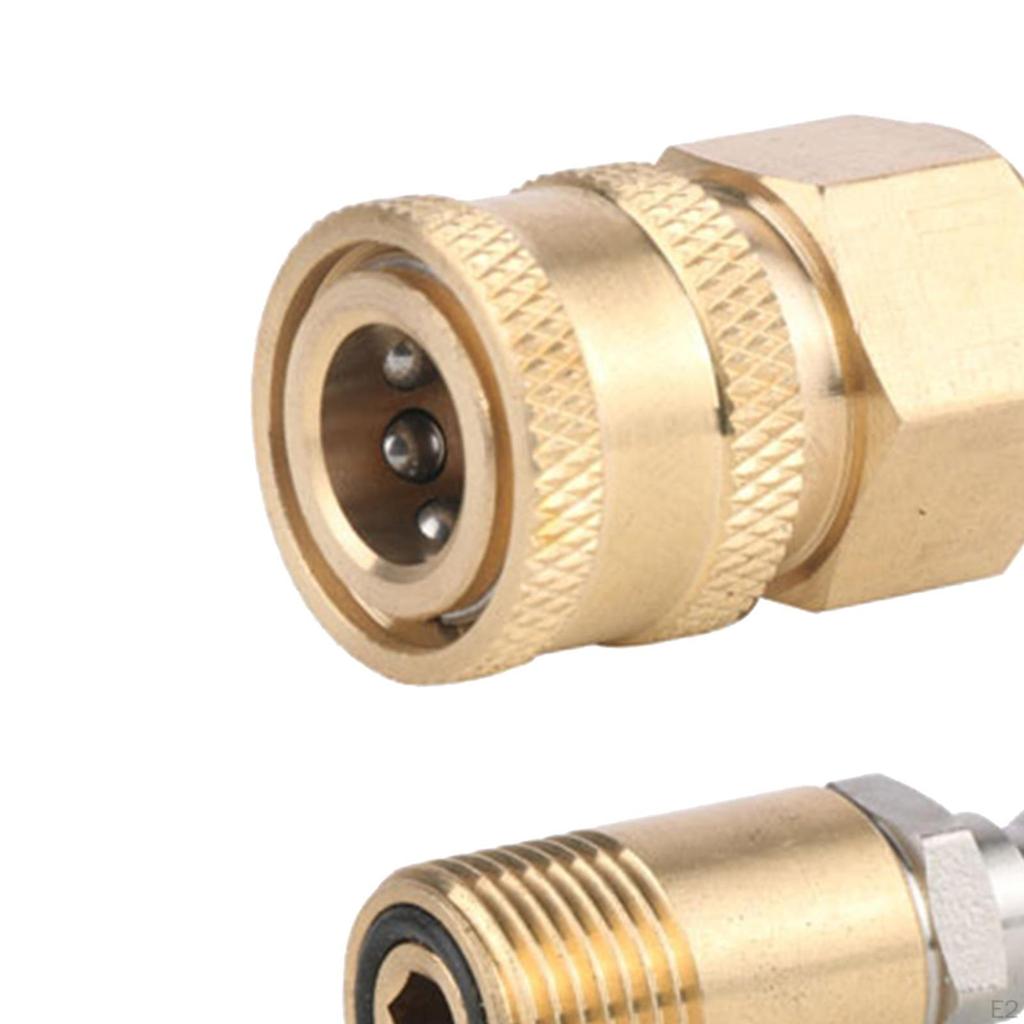 Набор адаптеров для мойки высокого давления M18 Комплект быстроразъемных соединений Быстрое соединение Быстросъемный фитинг для водяного шланга 1/4" M18x1.5