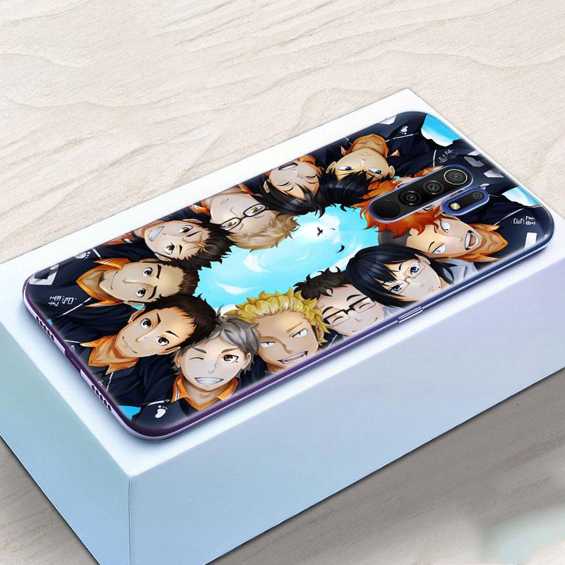 Силиконовый чехол Haikyuu Hinata Attacks с аниме для Xiaomi Redmi Note 10 9 Pro Max 10S 9S 8T 8 8A 9 9A 9C 9T K40 Pro 5G
