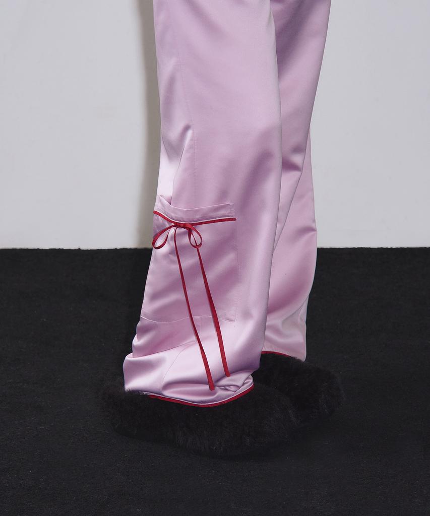 Пижамная рубашка VINAJ с оборками (розовый)
